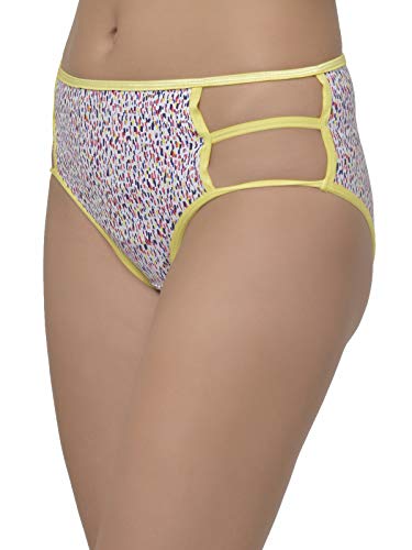 Image of Clovia Women's Mid Waist Animal Print Hipster Panty with Cut-Out Sides