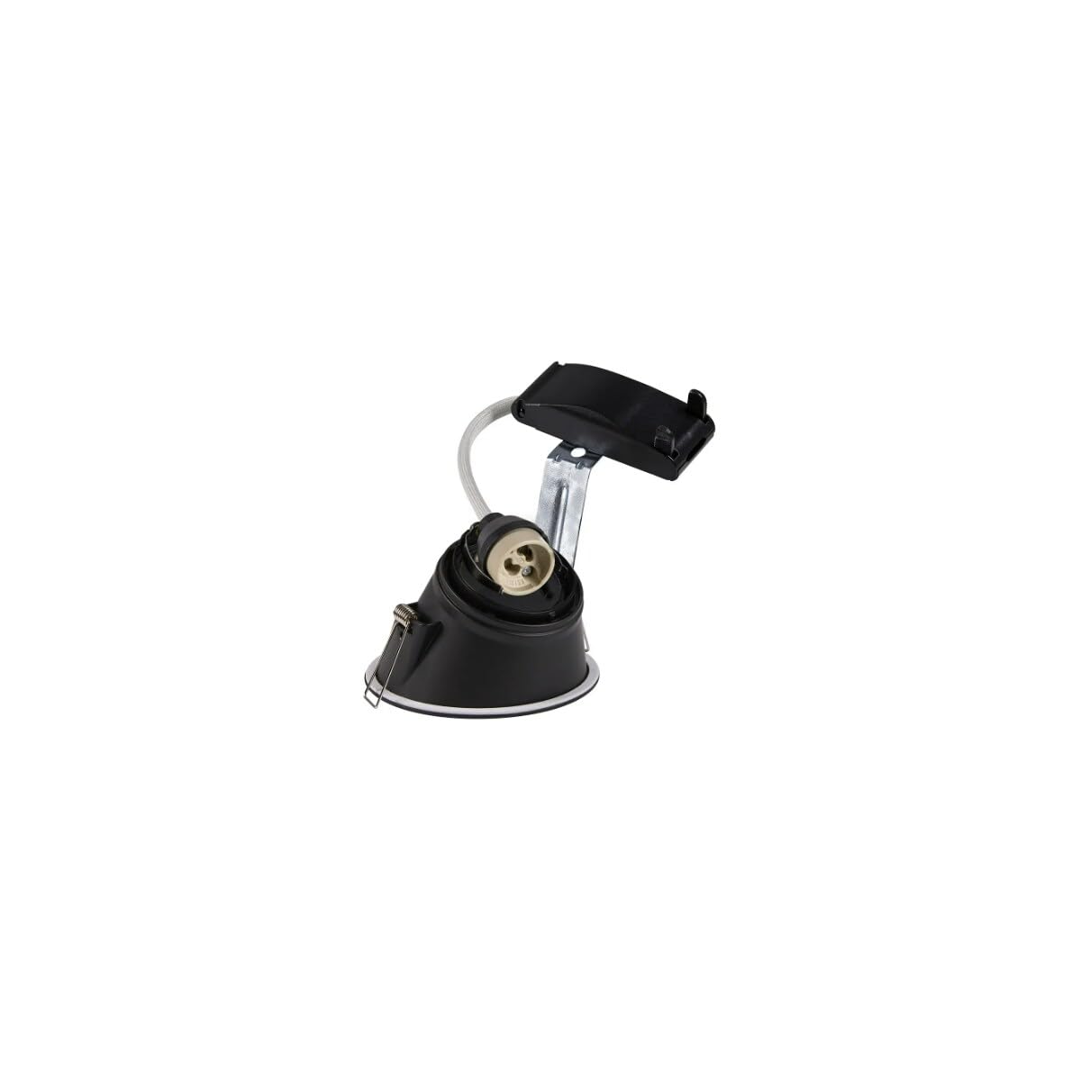 SLV LED Einbauleuchte HORN-A, rund, IP21 | Dimmbare Deckenleuchte, Innen-Beleuchtung | LED Spots, Fluter, Einbau-Spot, Decken-Spots, Einbau-Strahler | 1-strahlig, GU10 QPAR51