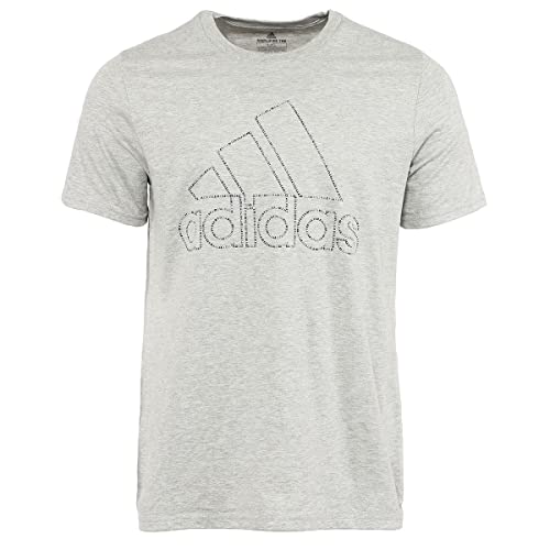 T-shirt adidas homme coton gris anti-irritation taille L