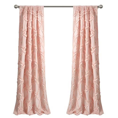 Cortinas con diseño de diamante Lush Decor para renovar tu sala de estar o comedor 7