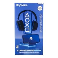 Paladone PlayStation 3-in-1-Kopfhörerständer und Tech-Ladestation mit Controller-Halterung und 2 USB-C-Anschlüssen, RGB-Farbwechsel-Lichtpanel, offiziell Lizenziertes Geschenk für Gamer – Ansicht 3