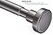 BRIOFOX Tension Curtain Rod 43-73 Inches Brushed Nickel, Never Rust and Non-Slip and Heavy Duty Shower Curtain Rod, 304 Stainless Steel