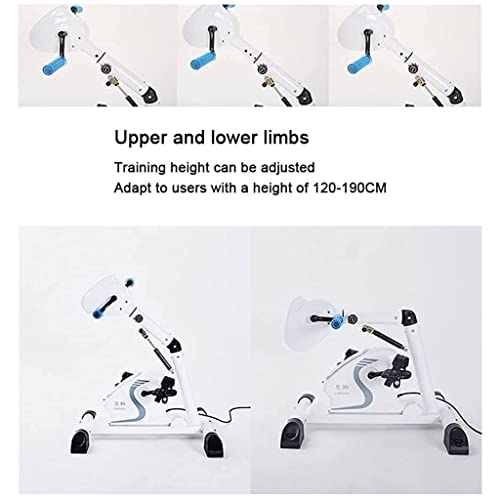 Image of Electric Pedal Machine with Adjustable Resistance, Recumbent Exercise Bike Arm and Leg Pedal Exerciser, Rehabilitation Training Equipment with Led Monitor