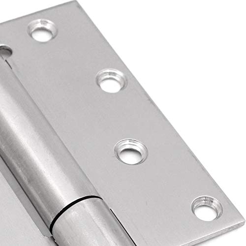 Jinyuanchao 4Inch Self Closing Hinges,Door Hinge Auto Close Hinge Outlet Hardware Adjustable Spring Loaded Hinges For Commercial Grade Self-Closing,4Pack #TOP4