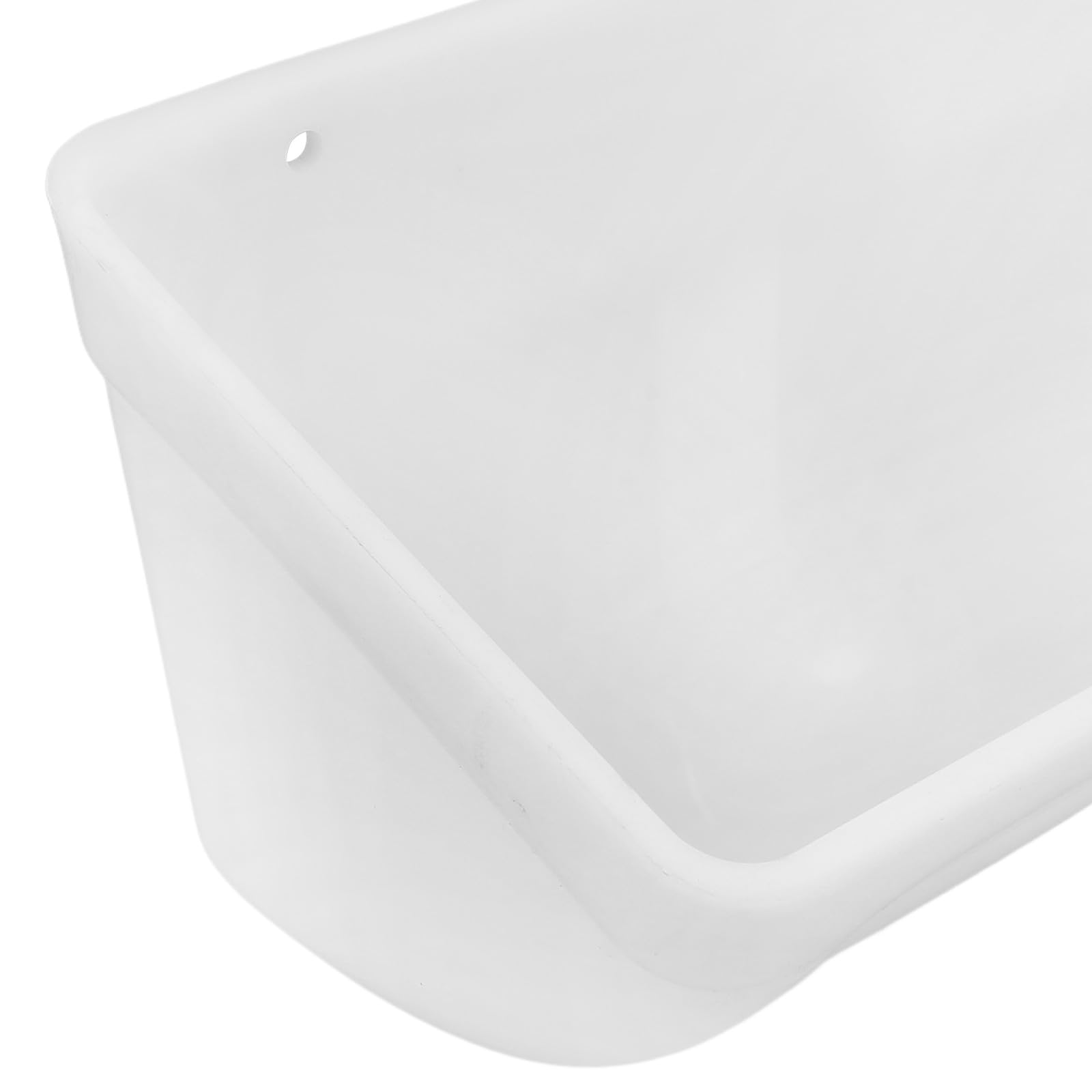 Veemoon Mangeoire Automatique à Volaille en PP Blanc, Grosse Capacité et Légère, pour L'alimentation des Poulets, Lot de 2 Sets de Sets de Pièces pour Poulailler