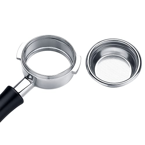 Image of Normcore 58mm Bottomless Portafilter Naked Portafilter Fits Nuova Simonelli - with Stainless Steel Head and Filter Basket and Anodized Aluminum Handle (Basket Included) - Espresso Machine Portafilter