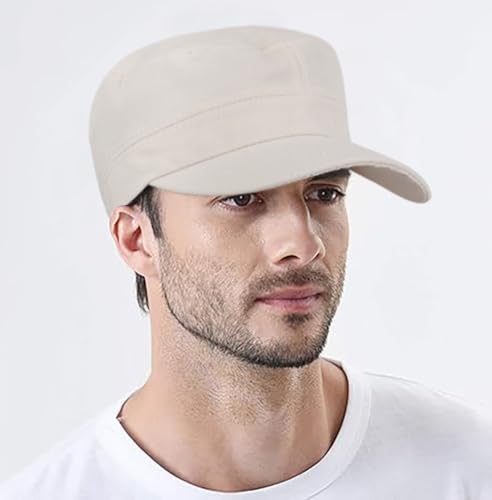 Gorra militar cadete unisex de algodón lavado miniatura 4