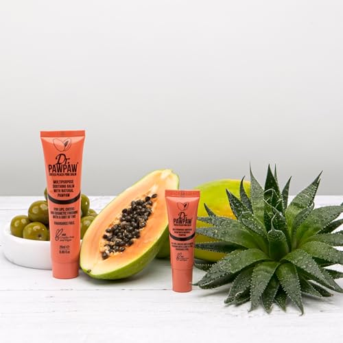 Image of Dr. PAWPAW ORIGINAL BALM Multipurpose Soothing Tinted Balm - Lip Balm For Lips, Cheeks, Eyes Lip Moisturizer With Pawpaw - Peach Pink - 25Ml