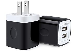 AILKIN USB Wall Charger 2.1A Multiport Fast Charging AC Adapter
