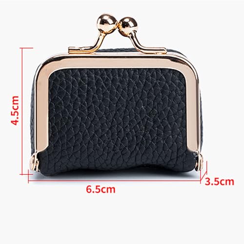 Worzwin Travel Jewelry Box Coin Purse - Genuine Leather Mini Jewelry Box - Mini Leather Jewelry Organizer for Women (Pink)