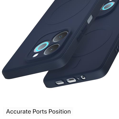 Image of Pikkme Back Cover for Realme P4 Lite 5G Soft Matte Silicone Mag-Safe Design (Mag-Safe Not Support) Camera Protection | Slim Fit Bumper Cover (Blue)
