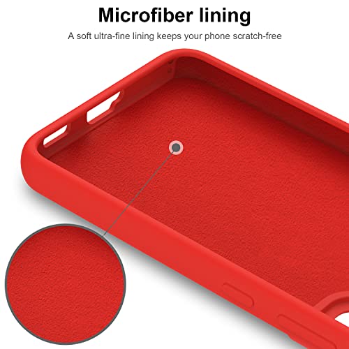 Deenakin For Samsung Galaxy S22 Plus Case,Soft Flexible Silicone Gel Rubber Bumper Cover,Slim Fit Full Body Shockproof Protective Phone Case For Samsung Galaxy S22 Plus Red #TOP5