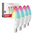 Sengled Smart Light Bulbs, E12 Smart Bulb, S1 Auto Pairing with Alexa Devices, Candelabra Light Bulbs, Smart Chandelier Light Bulbs that Work with Alexa, 45W Equivalent, Multicolor Dimmable, 4-Pack