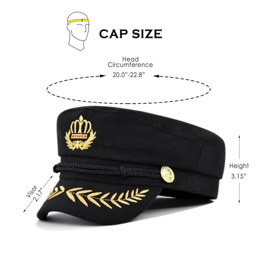 Gorra clásica con corona bordada estilo náutico miniatura 2