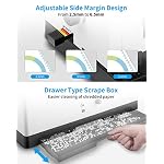 MAKEASY Spiral Coil Binding Machine with 46 Fully Disengaging Pins - 4:1 Pitch - Electric Coil Inserter - Adjustable Side Margin, Comes with Free 1 Box Coil Spines & Plier, 20 Sheet Punch Capacity - Image 4