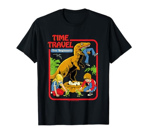 Time Travel Jurassic Sarcastic Retro Funny Adult Humor T-Shirt
