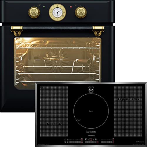 Kaiser Herdset Einbaubackofen EH 6432 BE + KCT 777 FI La Perle Elektro, Autark, 68 L, Drehspieß, 10 Funktionen+ 77 cm…