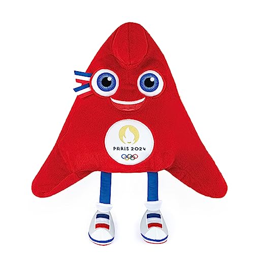 Peluche Phryge 50 cm Mascotte Paris 2024 Grand Doudou Rouge JO