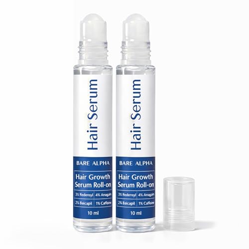 Image of Rosemary Hair Growth Serum (Roll On) | Boosts Hair Density, Stimulates Growth & Reduces Hair Fall | Enriched with Rice Water | For Women & Men (20ml - Roll On)