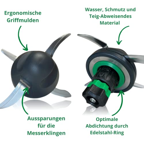 TeigPRO Messerschutz passend für Thermomix TM7, TM6, TM5 – Dreckschutz für Teige – schützt das Messer, reduziert Teigrückstände, erleichtert die Reinigung