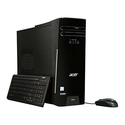 2018 Flagship Acer Aspire TC-780 High Performance Desktop, Intel Quad-Core i5-7400 up to 3.5GHz, 8GB DDR4, 256GB SSD, DVD±RW, Bluetooth, 802.11ac, HDMI, USB 3.0, Win 10 (Mouse&Keyboard Included)