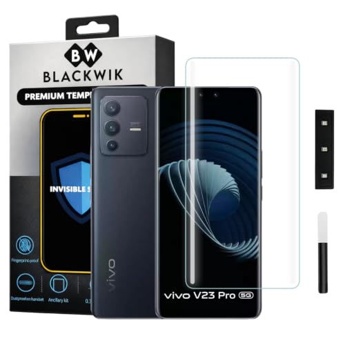 Image of Blackwik UV Curved Tempered Glass for Vivo V23 Pro | 1-Pack