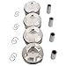Set of 4 Pistons & Rings CR 11:1 84mm Replacement for BMW 320i 520i F22 F30 F32 F10 N20B20 11258606461