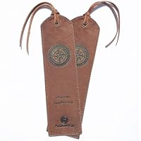 Marcador De Libros Cuero Genuino Hecho A Mano Con Diseño De