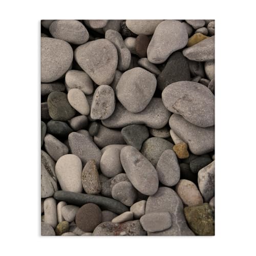 Beach Pebbles Coastal Landscape, 16 x 20 Inch Canvas Wall Art
