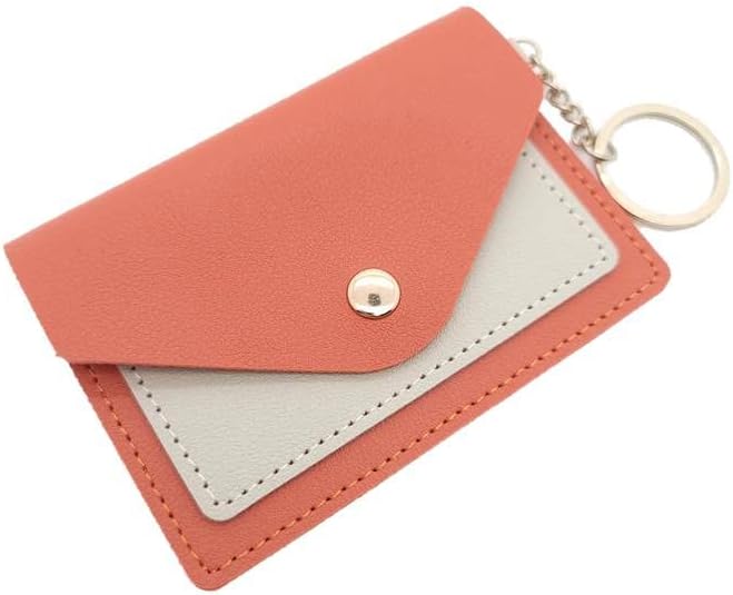 Cartera delgada para tarjetas, monedas y billetes, Naranja, Slime