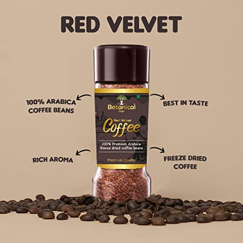 Image of Botanical sage- Red Velvet instant coffee | 100% Arabica freeze dried | Flavored coffee | 100g