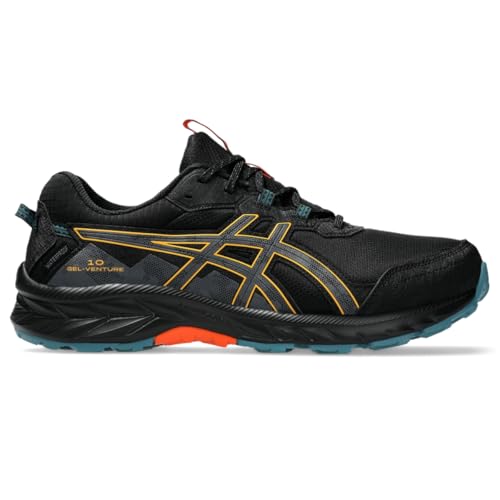 ASICS Men's Gel-Venture 10 Running Shoes, 7.5, Black/Carrier Grey