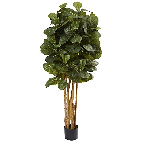 Nearly Natural 5ft Fiddle Leaf Fig Artificial Tree by Nearly Natural - Used condition - US$65.98