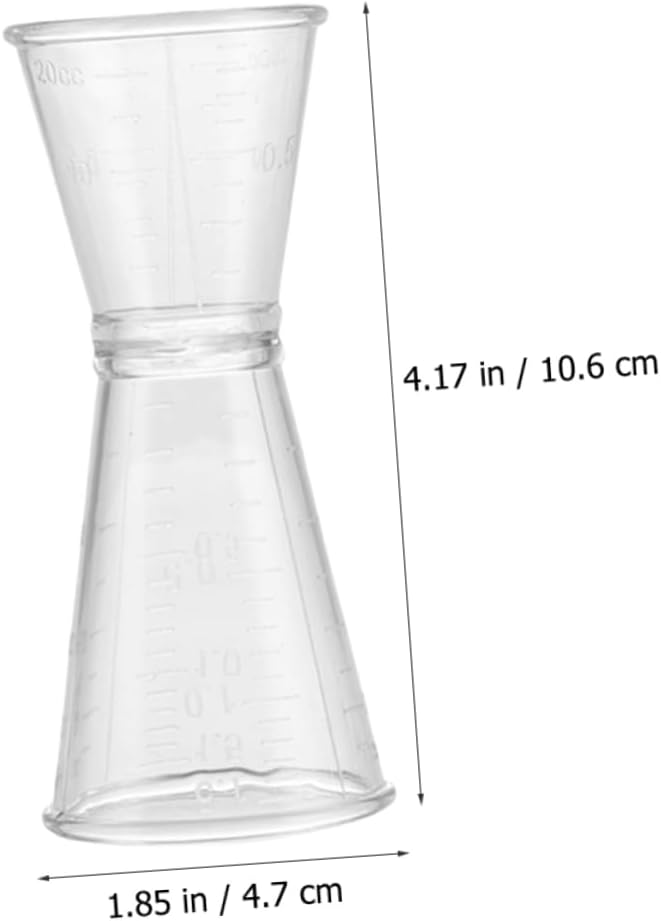 Zerodeko 10pcs Double-head Jigger Bartender Kit Wine Measuring Cup Shot Cups Bar Tool Mixology