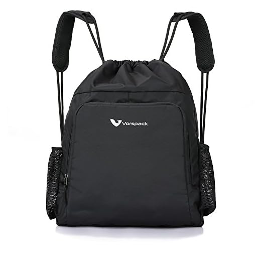 Drawstring Backpack Nylon Sports Gym Waterproof String Bag Cinch Sack Gymsack for Men Women