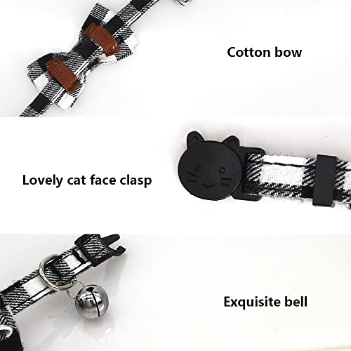 SLSON 4 Pack Cat Collars Breakaway with Bell Cat Collars with Cute Bowtie for Pet Kitten Cats and Small Dogs Pets… - Image 4