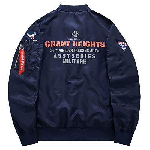Image of CORIRESHA Mens Apollo NASA Patches Slim Fit Bomber Jackets Windbreaker