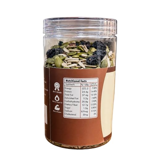 Image of Vedic Foods Seeds & Berries Mix 250g | Nutritious Superfood Blend | Pumpkin, Sunflower, Flax Seeds with Berries | Energy Boosting Snack | Vegan & Gluten Free