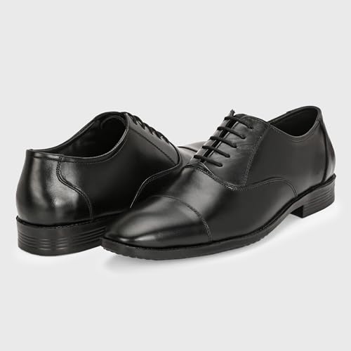 Image of Blue Leather by Centrino Genuine Leather Slip-On Men's Formal Shoe |Stylish with Soft Cushioned Insole |Trendy Non Lace-Up Design |Durable Leather with Anti-Skid Sole | Perfect for Formal Wear (4021)