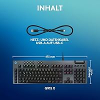 Logitech G G915 X - Kabelgebundene, Gaming-Tastatur – Ansicht 8