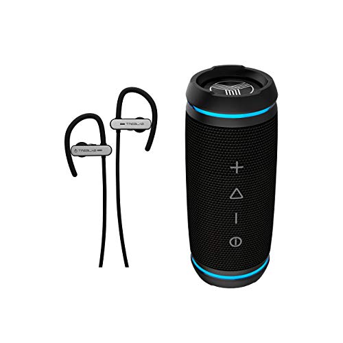 TREBLAB HD77 Ultra Premium Bluetooth Speaker and TREBLAB XR800 Premium Sport Earphones Bluetooth