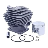  GJNB Xuanqingyi Store 52mm Cylinder Piston Pin Ring Kit Compatible with MS461 Chainsaw #11280201250 Lawn Mower Parts Replacement Cylinder Piston Pin Ring