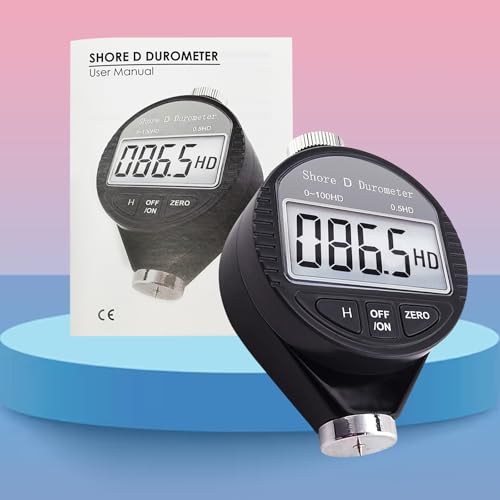 Digital-Shore-D-Meter 0 bis 100 Hd Durometer Harte Härte Gummi und Kunststoffe wie Thermokunststoffe, Fußböden und Bowlingkugeln