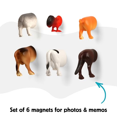 Set de Seis Imanes Decorativos de Animales de Granja miniatura 4
