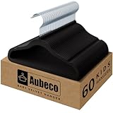 Aubeco Perchas negras para bebé,