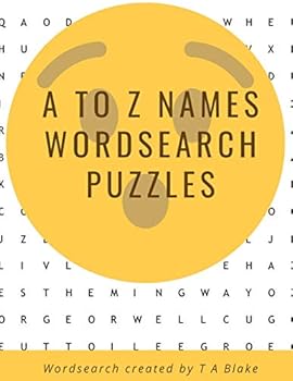 Paperback A to Z Names Wordsearch Puzzles [Large Print] Book