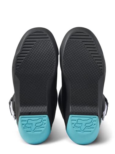 Fox Racing Botas de Motocross Youth Comp, azul-petróleo, 8