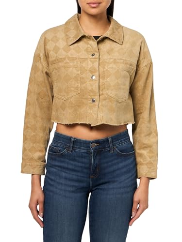 Forever 21 Women's Checkered Trucker Jacket