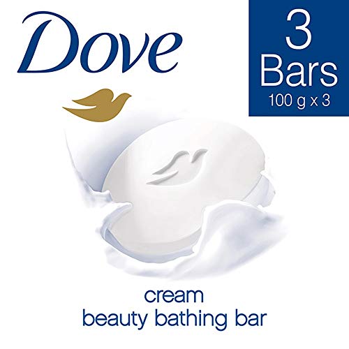 Image of Dove Intense Repair Shampoo, 1L & Dove Cream Beauty Bathing Bar, 100g (Pack of 3)