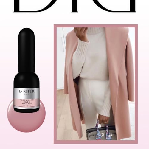 DIDIER LAB - Premium Fiber Base Coat Vernis Semi Permanent Nude - Vernis à Ongles Gel UV Sans HEMA ni TPO - Nail Art Gel Pour Ongle - Gel Ongle UV - French Manucure - Gel Polish 10ml – vue 8